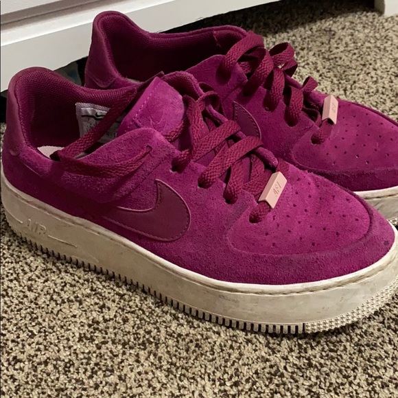 Nike Shoes - Magenta Nike Air Force Sage Low